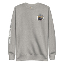 Load image into Gallery viewer, Unisex Fleece Crewneck Adventure Seekers Carbon Grey S